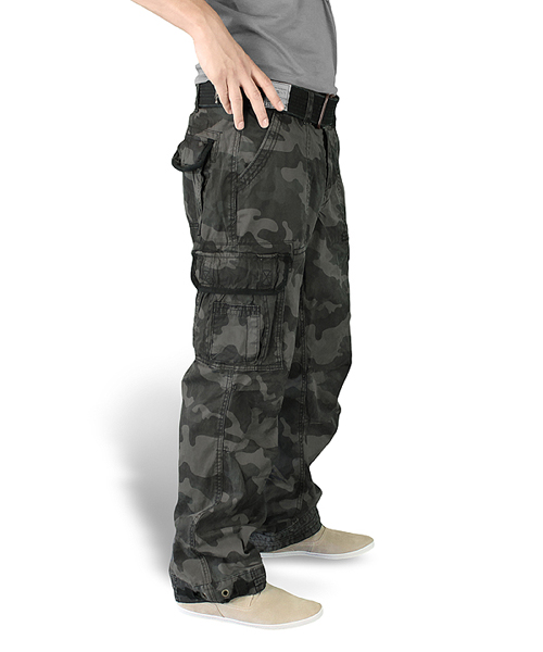 Hose PREMIUM VINTAGE BLACK CAMO SURPLUS 05-3597-42 L-11