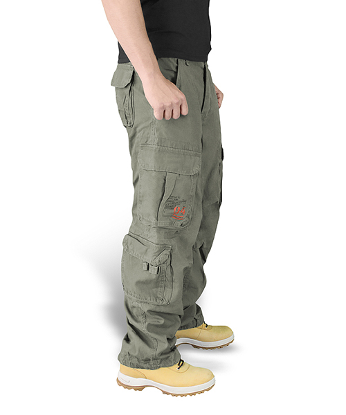 Hose AIRBORNE VINTAGE GRÜN SURPLUS 05-3598-01 L-11