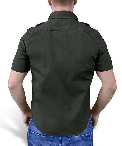 Hemd RAW VINTAGE Kurzarm SCHWARZ SURPLUS 06-3590-63 L-11