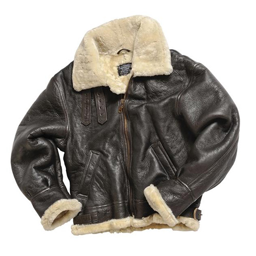 Bomber Braune Lederjacke Mit Fellkragen Pilotenjacke,leder