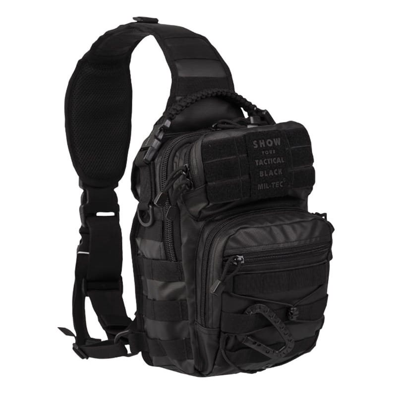 MIL-TEC rucksack ASSAULT klein mit einem Riemen PU Abdeckung BLACK