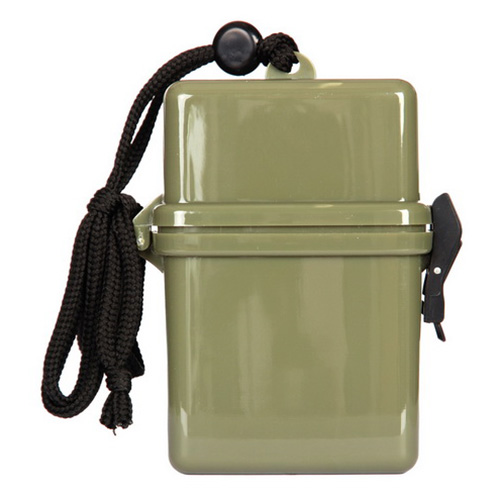 FOSCO wasserdichte Box um den Hals 25x70x110 mm GRÜN