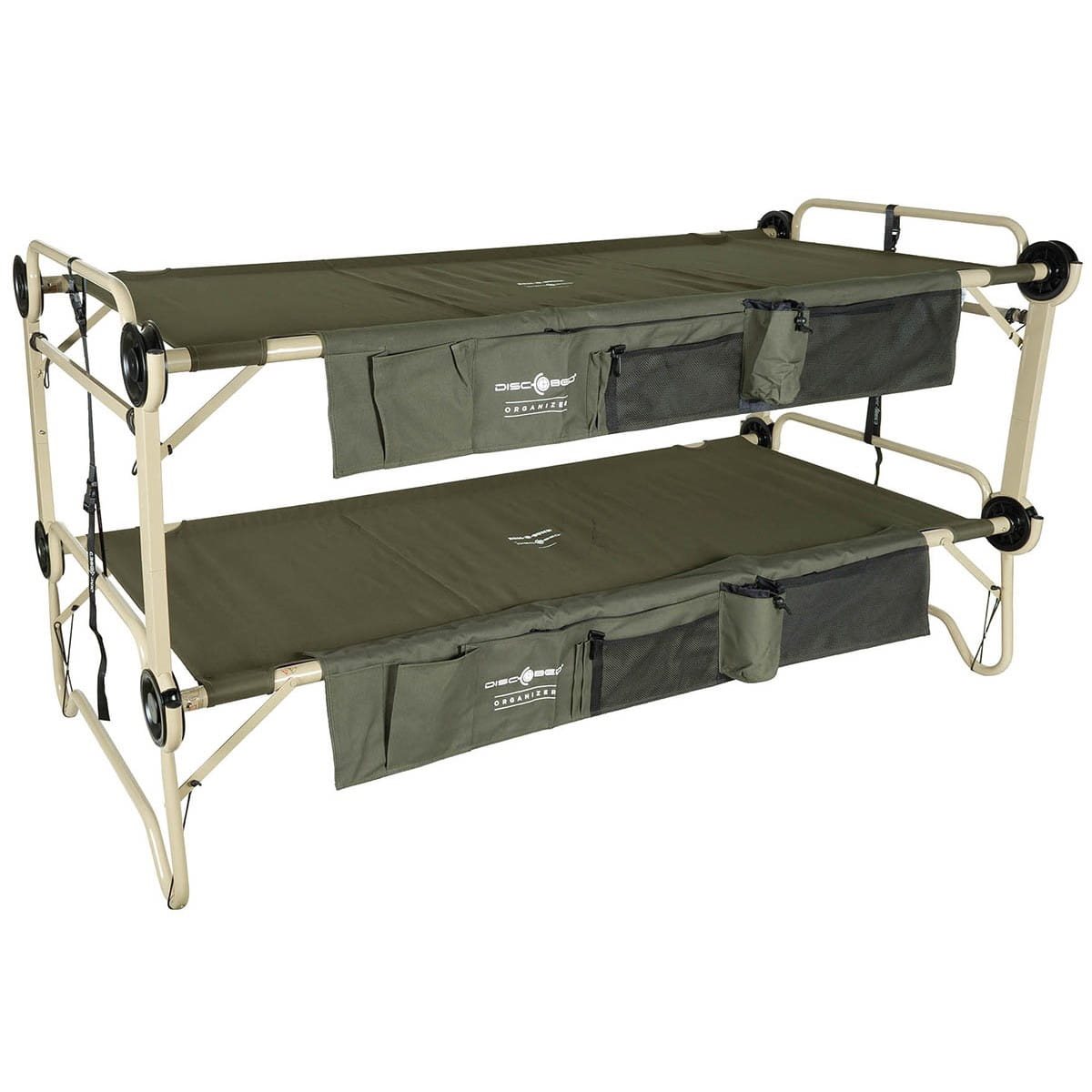 DISC-O-BED feldbett Arm-O-Bunk mit Seitent. OLIV