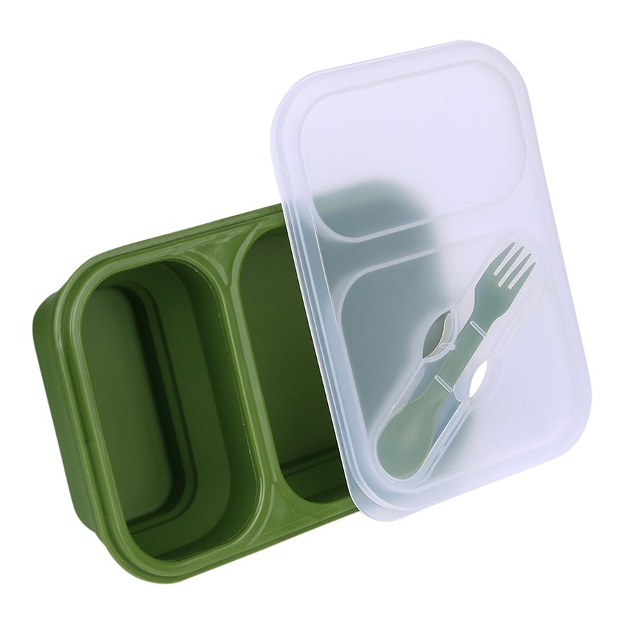 FOSCO essensbox LUNCHBOX faltbar GRÜN