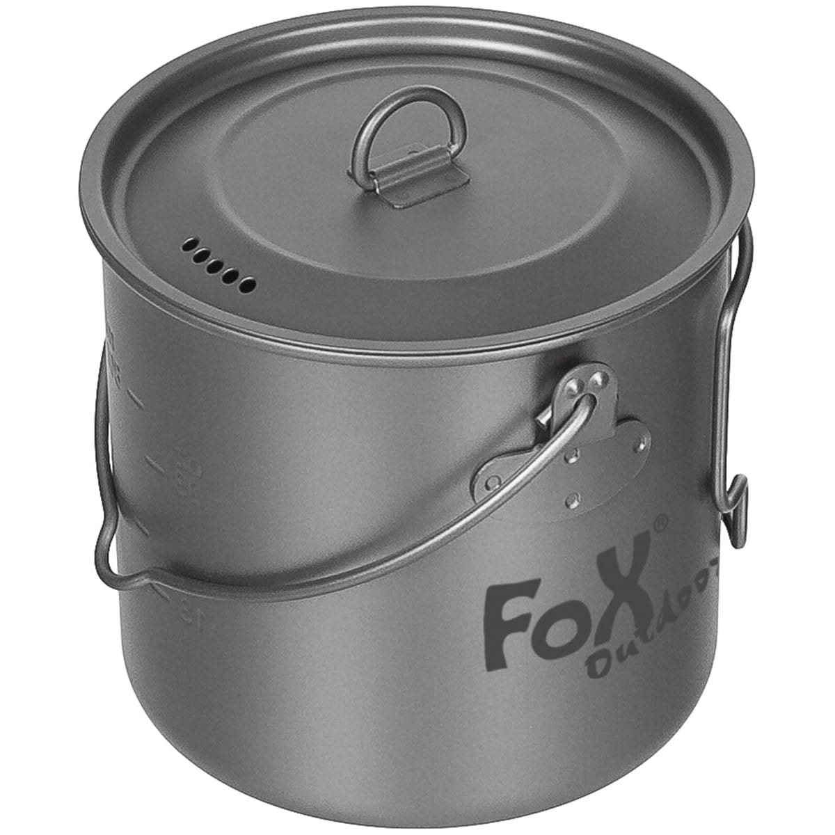 FOX Outdoor topf FOX mit Deckel 1,1 l TITAN