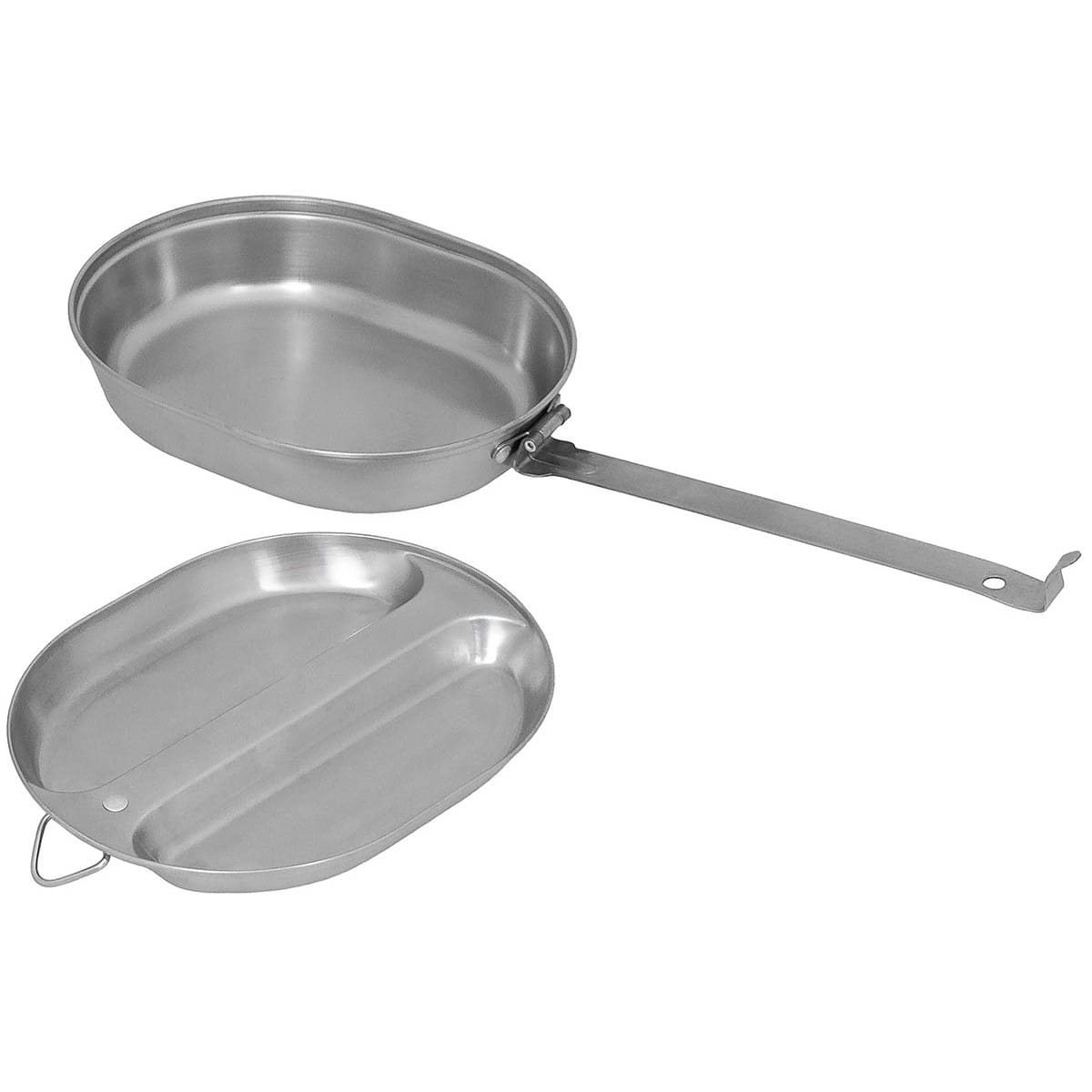 MFH essgeschirr US 2St Edelstahl SILBER