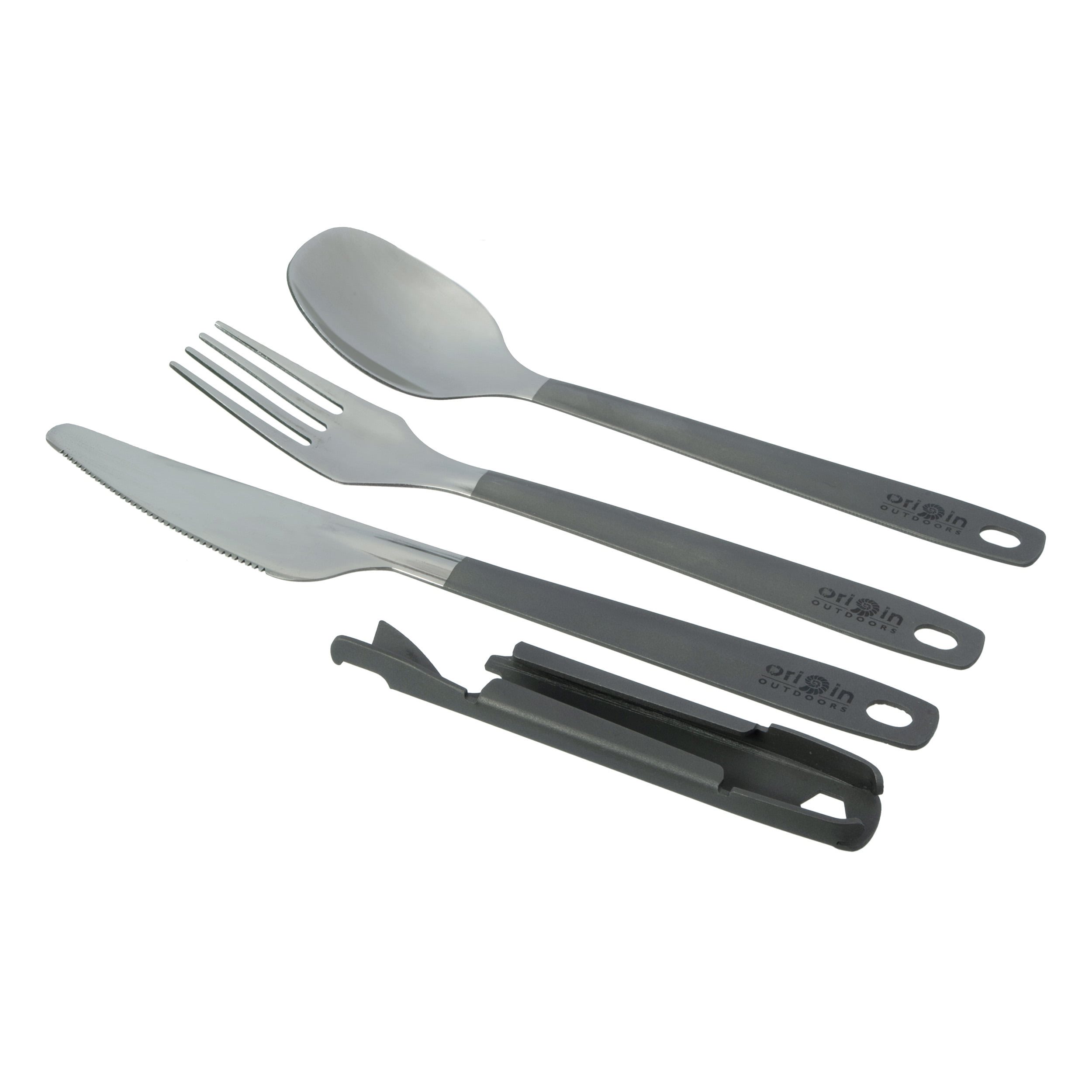 Origin Outdoors reise Besteck leicht BW 4-teilig zusammensteckbar Set TITAN (45g)