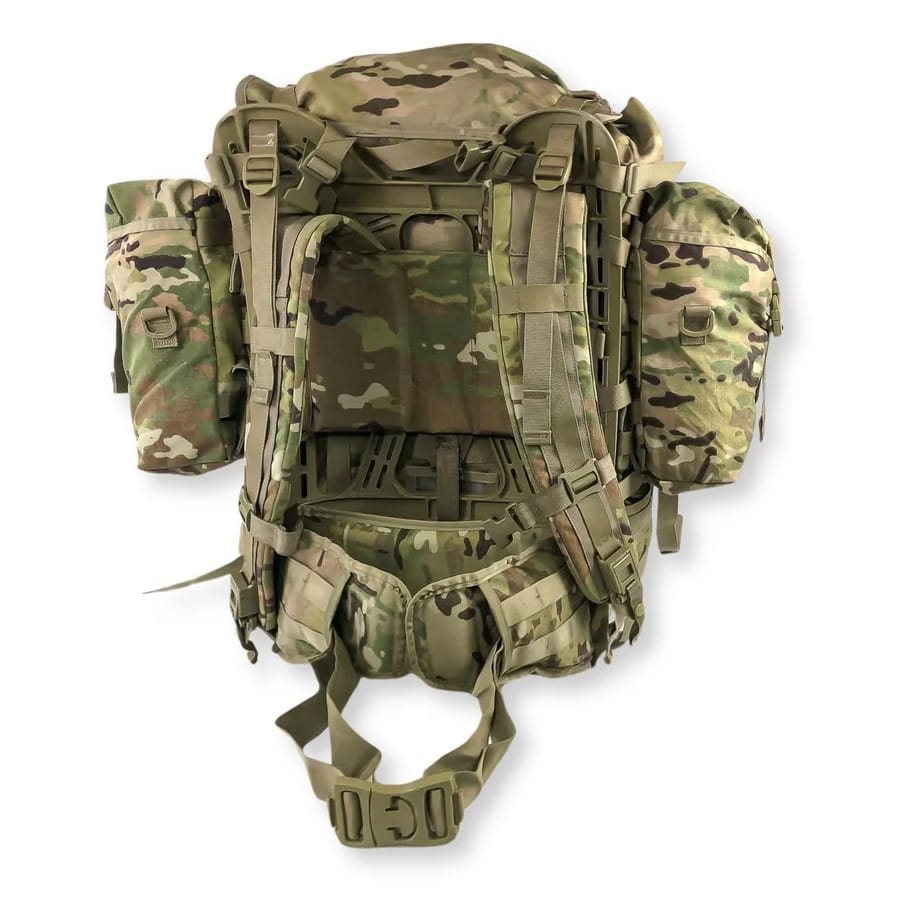 Molle Ruck Layout Rucksack MOLLE II komplett inklusive Rahmen Pack System MultiCam ...