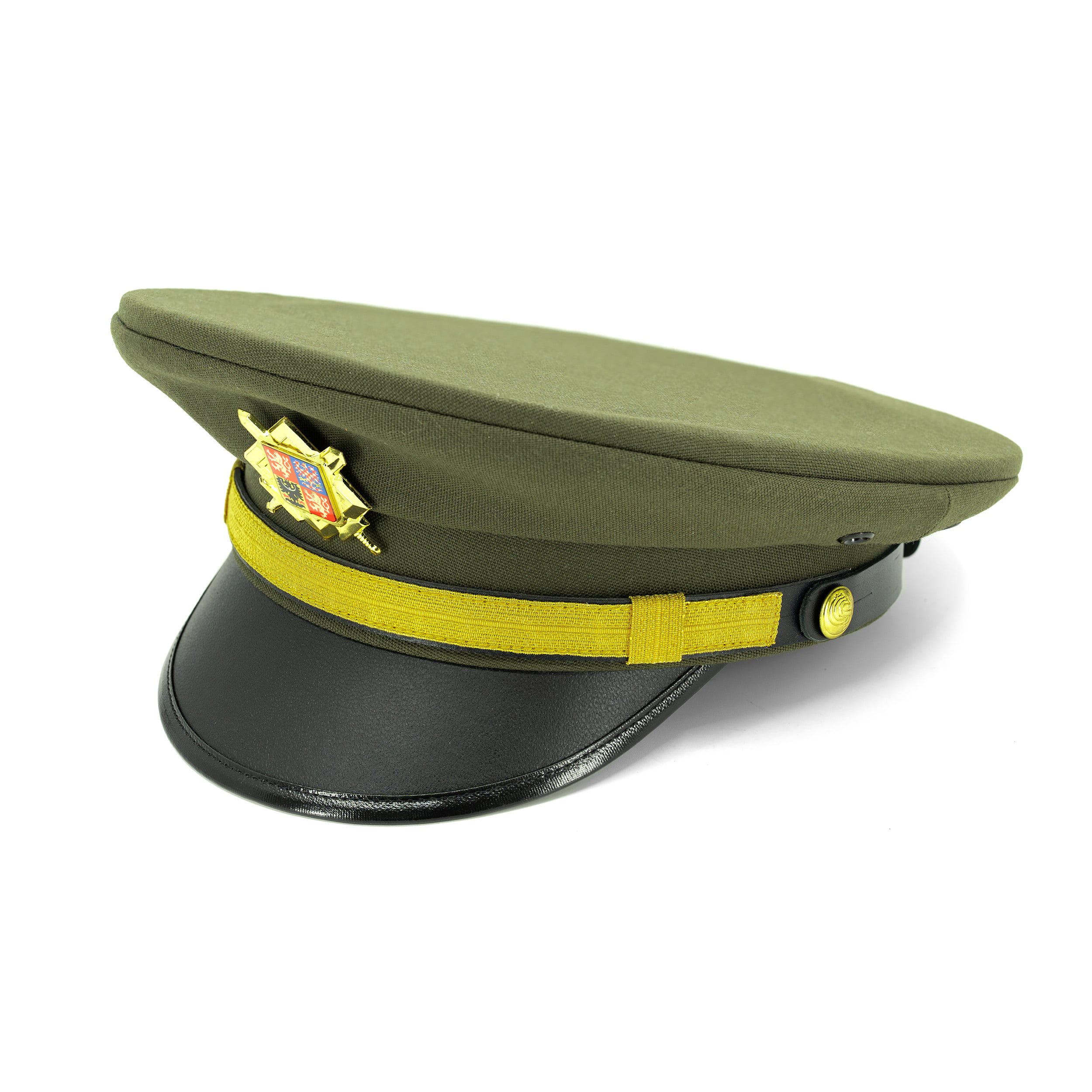 Mütze / Brigadiermütze CS goldenes Abzeichen GRÜN Tschechische Armee  816019 L-11