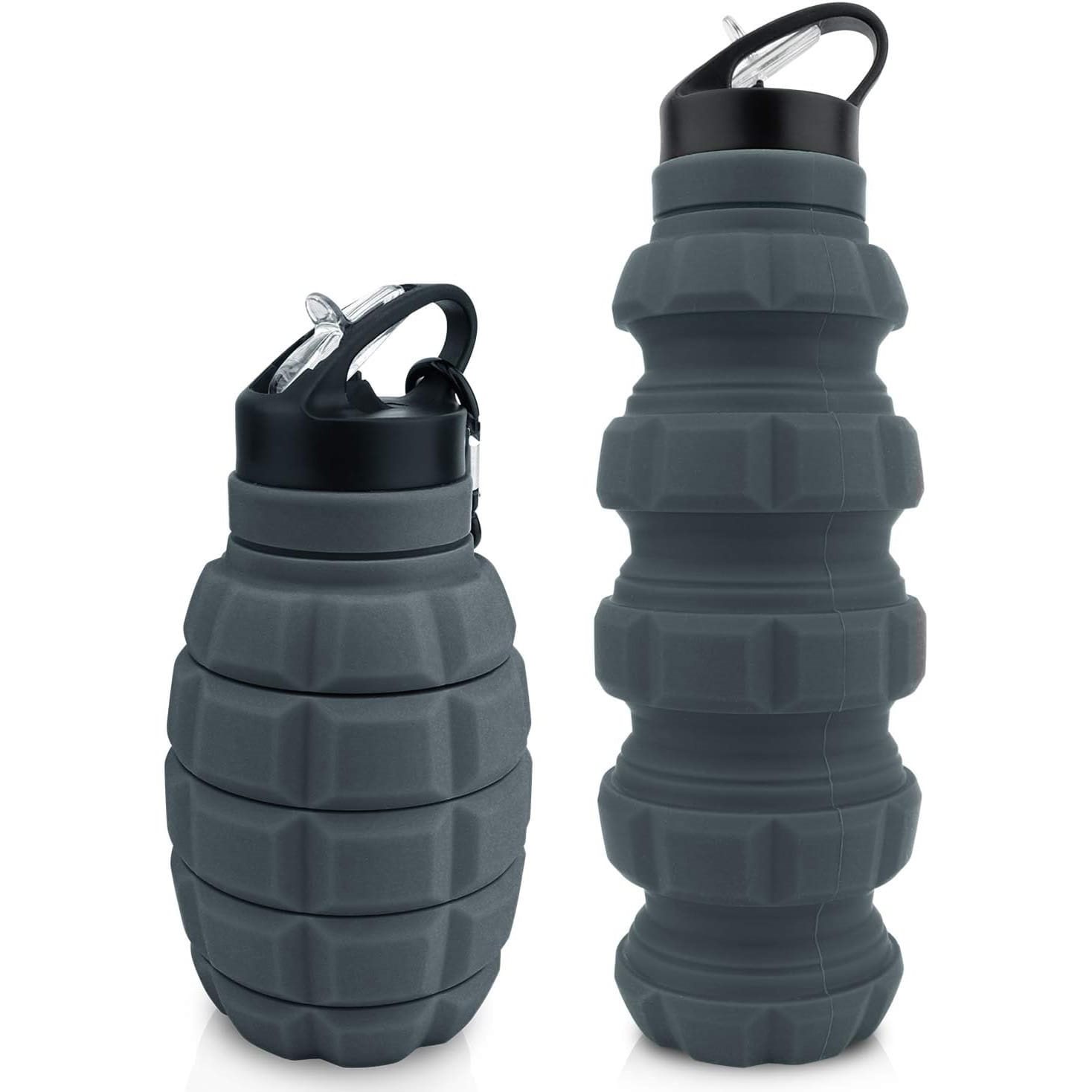 CALIBER GOURMET flasche GRANATE faltbar 580 ml GRAU