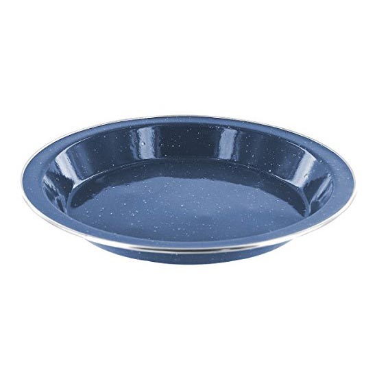 HIGHLANDER tiefer Blechteller emailliert BLAU