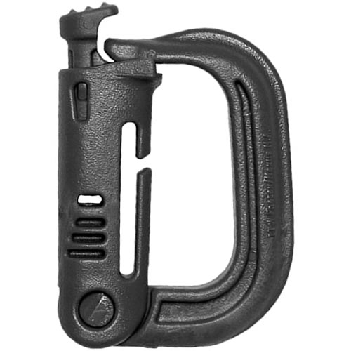 Valonic Molle Karabiner – Leichter Kunststoff-Karabinerhaken Für Rucksack & Gürtel – Passend Für Molle-System, Grimloc-Design In Schwarz