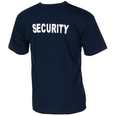 T-Shirt SECURITY kurzärmelig BLAU MFH 00855G 2