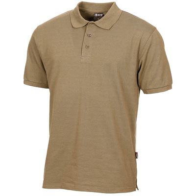 Poloshirt mit Knopfleiste COYOTE TAN