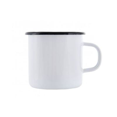 Tasse plechový emailliert 250 ml strong WEIß