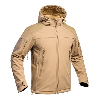 FIGHTER V2 Softshelljacke mit Kapuze TAN