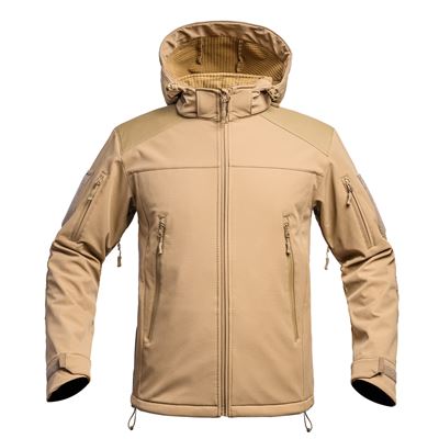 FIGHTER V2 Softshelljacke mit Kapuze TAN