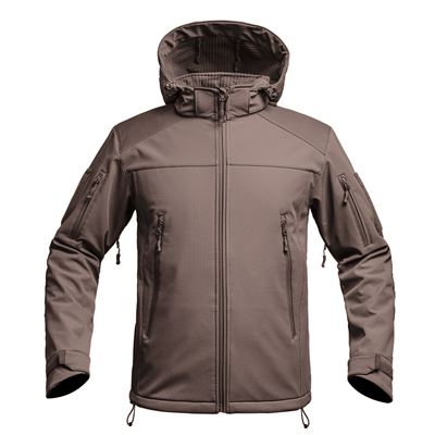 FIGHTER V2 Softshelljacke mit Kapuze BRAUN