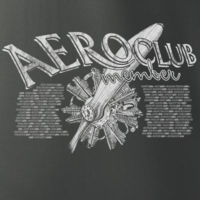 Tshirt AEROCLUB GRAUBLAU