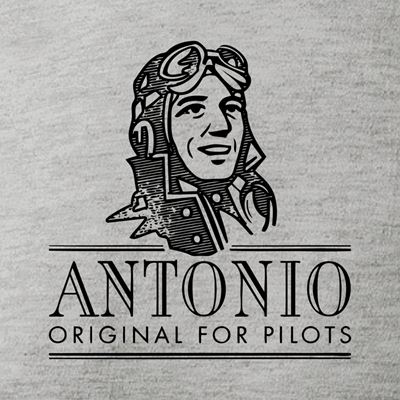 T-Shirt mit dem Segelflugzeug DISCUS-2 GRAU ANTONIO® 011041041 3