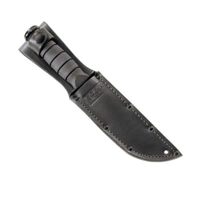 Messer FIGHTING/UTILITY SHORT gezahnte Klinge - Lederholster