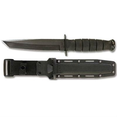 Messer short FIGHTING/UTILITY TANTO glatte Klinge SCHWARZ