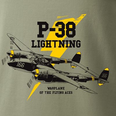 Tshirt P-38 LIGHTNING GRÜN