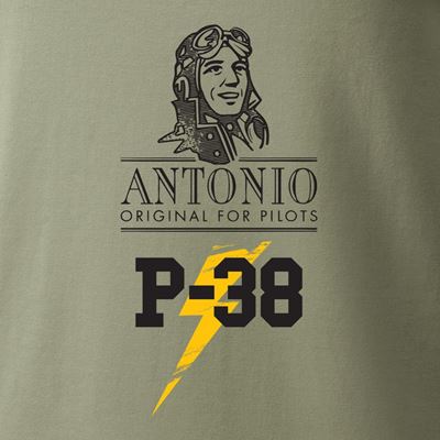 Tshirt P-38 LIGHTNING GRÜN