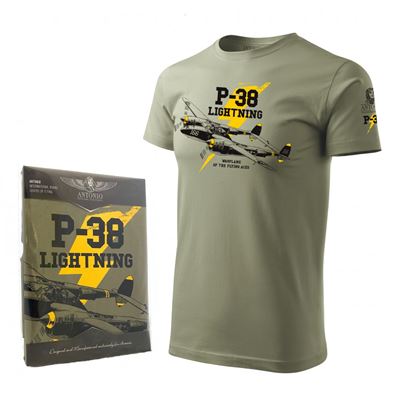 Tshirt P-38 LIGHTNING GRÜN