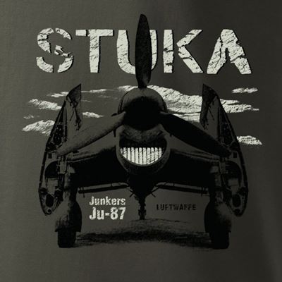 Tshirt Junkers Ju-87 STUKA GRAUGRÜN