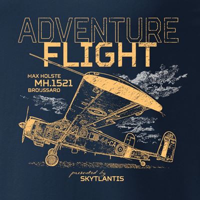 Tshirt ADVENTURE FLIGHT BLAU