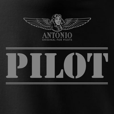 Tshirt PILOT SCHWARZ