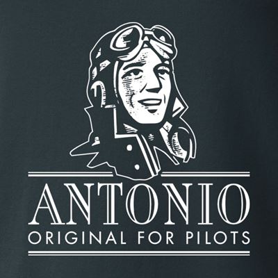 T-Shirt TURBO PROPELLER mit dem Flugzeug A-29B Super Tucano GRAU ANTONIO® 0214881 3