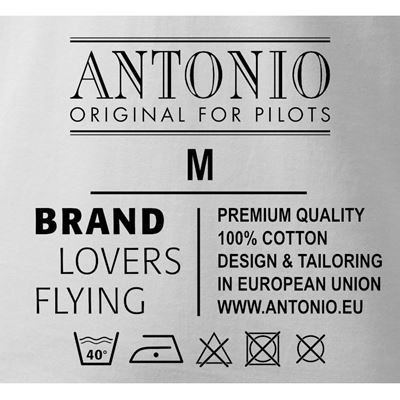 T-Shirt mit BMW 801-Flugmotor WEISS ANTONIO® 0214911 4