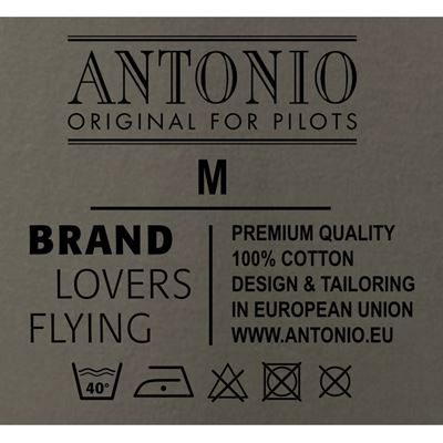 T-Shirt mit dem Flugzeug IAR 80 DRACULA GRAUGRÜN ANTONIO® 0214931 4