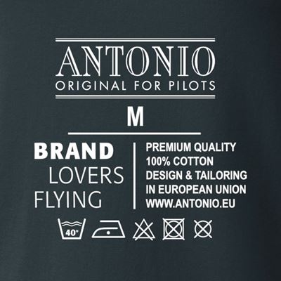 T-Shirt mit dem leichten Kampfflugzeug L-39 SKYFOX GRAU ANTONIO® 0214991 4