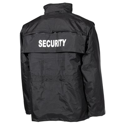 Jacke SECURITY wasserdicht SCHWARZ