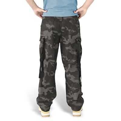 Hose VINTAGE FATIGUE BLACK CAMO