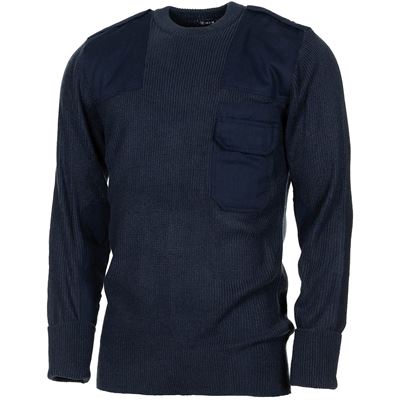 Strick Pullover BW mit Brusttasche CZECH ARMYYL BLAU