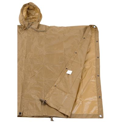 Poncho US rip-stop 144x223 cm COYOTE BROWN