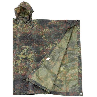 Poncho US rip-stop 144x223 cm BW FLECKTARN