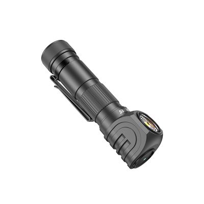 Stirntaschenlampe SH18 aufladbar, rechtwinklich, multifunktionsfähig, 2000 Lumen