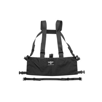 Chest-Rig-Weste MOLLE PALS-Webart leicht 600D SCHWARZ INVADERGEAR 1010737-06 2