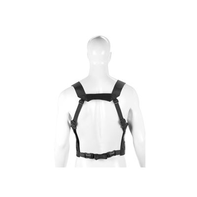 Chest-Rig-Weste MOLLE PALS-Webart leicht 600D SCHWARZ INVADERGEAR 1010737-06 6