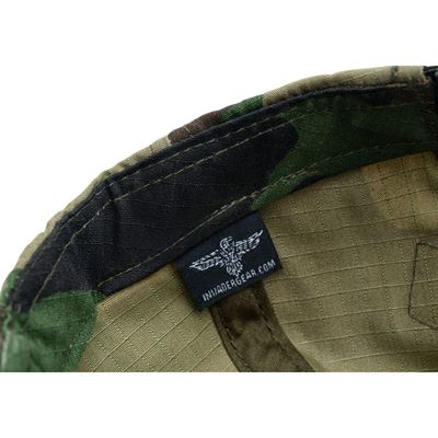 Rip-Stop-Baseballkappe VELCRO WOODLAND INVADERGEAR 103399-22 7