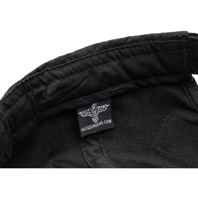 Rip-Stop-Baseballkappe VELCRO SCHWARZ INVADERGEAR 103399-60 7