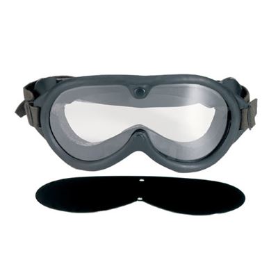 Taktische Brille US M44 2 Gläser SCHWARZ