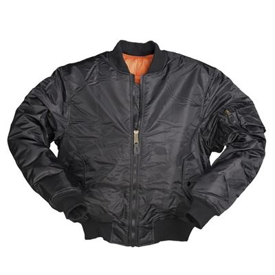 US Fliegerjacke bomber TYP MA1® PES SCHWARZ
