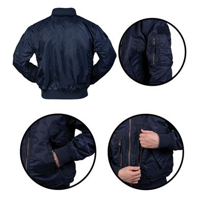 Pilotenjacke US TACTICAL BLAU