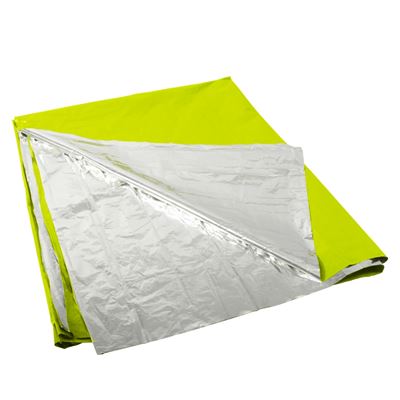 Survivaldecke Alu NEON GRÜN/SILBER